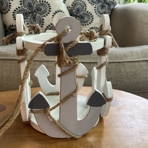 Wooden anchor candle holder or planter - Picture 5 of 6